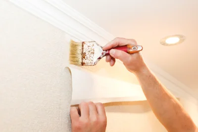 Pose de papier peint à Blombay — revêtements muraux et toiles de verre
